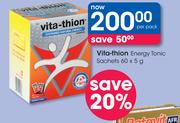 Vita-Thion Energy Tonic Sachets-60 x 5g Per Pack