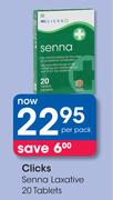 Clicks Senna Laxative-20 Tablets Per Pack