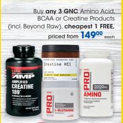 GNC Amino Acid/BCAA Or Creatine Products(Including Beyond Raw)-Each