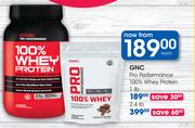 GNC Pro Performance 100% Whey Protien 2.4lb-Each