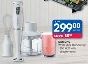 Safeway White Stick Blander Set-Per Set