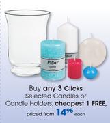Clicks Selected Candles Or Candles Holders-Each