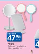 Clicks Selected Handheld Or Standing Mirrors-Each