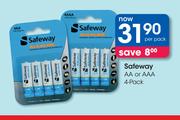 Safeway AA Or AAA 4-Pack-Per Pack