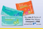 Clicks Wet Wipes-Per Pack
