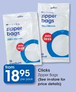 Clicks Zipper Bags-Each