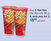 Yan Yan Dip Biscuits-50g Per Pack