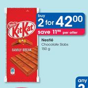 Nestle Chocolate Slab-2 x 150g