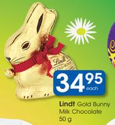 Lindt Gold Bunny Milk Chocolate-50g