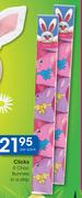 Clicks 5 Choc Bunnies In A Strip-Per Pack