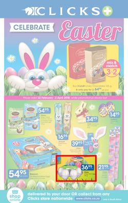 Clicks : Celebrate Easter (22 Feb - 2 Apr 2018), page 1
