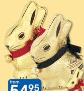 Lindt Gold Bunny Milk Or Dark Hazelnut-100g Each