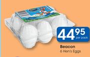 Beacon 6 Hen's Eggs-Per Pack