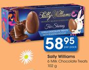 Sally Williams 6 Milk Chocolate Treats-102g Per Pack