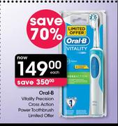 Oral-B Vitality Precision Cross Action Power Toothbrush Limited Offer-Each