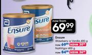 Ensure Strawberry Or Vanilla-400g Each