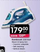 Kambrook 2200 Watt Steam & Spray Iron-Each