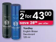 Yardley English Blazer Deodorant-2 x 125ml