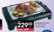 Safeway BBQ Griller With Drip Tray For Healthy Grilling-Each