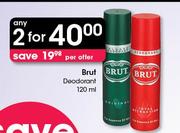 Brut Deodorant-2 x 120ml