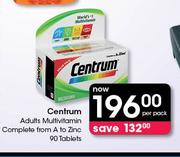 Centrum Adults Multivitamin Complete From A To Zinc 90 Tablets-Per Pack