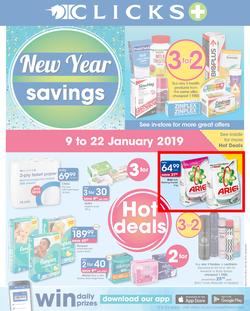 Clicks : New Year Savings (9 Jan - 22 Jan 2019), page 1