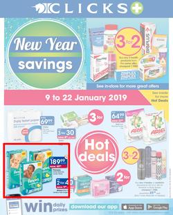 Clicks : New Year Savings (9 Jan - 22 Jan 2019), page 1