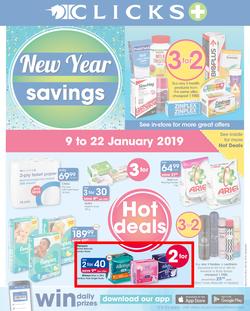Clicks : New Year Savings (9 Jan - 22 Jan 2019), page 1