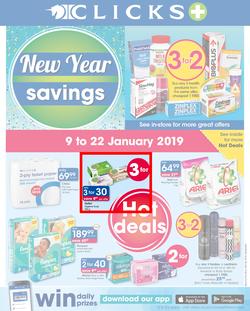Clicks : New Year Savings (9 Jan - 22 Jan 2019), page 1