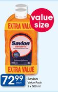 Savlon Value Pack-2x500ml Each