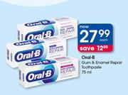Oral-B Gum & Enamel Repair Toothpaste-75ml Each
