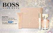Hugo Boss The Scent For Her Gift Set Of EDT 50ml, Body Lotion 50ml & Purse Spray 7.5ml
