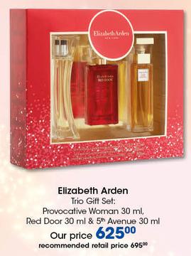 Elizabeth Arden Trio Gift Set Of Provocative Woman 30ml, Red Door 30ml, & 5th Avenue 30ml