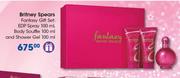 Britney Spears Fantasy Gift Set Of EDP Spray 100ml, Body Souffle 100ml, And Shower Gel 100ml