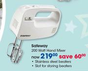 Safeway 200 Watt Hand Mixers