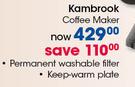Kambrook Coffee Maker