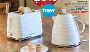 Kambrook White 360° Cordless Kettle Or 2 Slice Toaster-Each