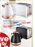 Kambrook White Or Black & Rose Gold 360° Cordless Kettle-Each