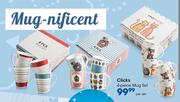 Clicks 4 Piece Mug Set-Per Set
