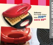 Safeway Red Waffle Maker
