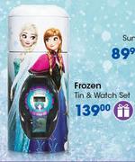 Frozen Tin & Watch Set