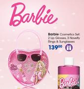 Barbie Cosmetics Set: 2 Lip Glosses, 3 Novelty Rings & Sunglasses