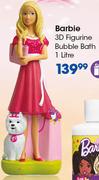 Barbie 3D Figurine Bubble Bath-1Ltr Each