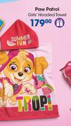 Paw Patrol Girl's Hooded Towel