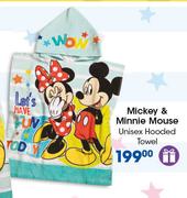 Mickey & Minnie Mouse Unisex Hooded Towel