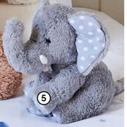 Clicks Plush Grey Elephant