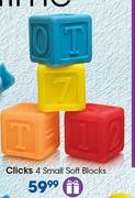Clicks 4 Small Soft Blocks
