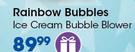 Clicks Rainbow Bubbles Ice Cream Bubbles Blower