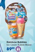 Clicks Rainbow Bubbles Ice Cream Bubbles Blower