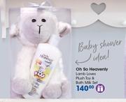 Oh So Heavenly Lamb Loves Plush Toy & Bath Milk Set